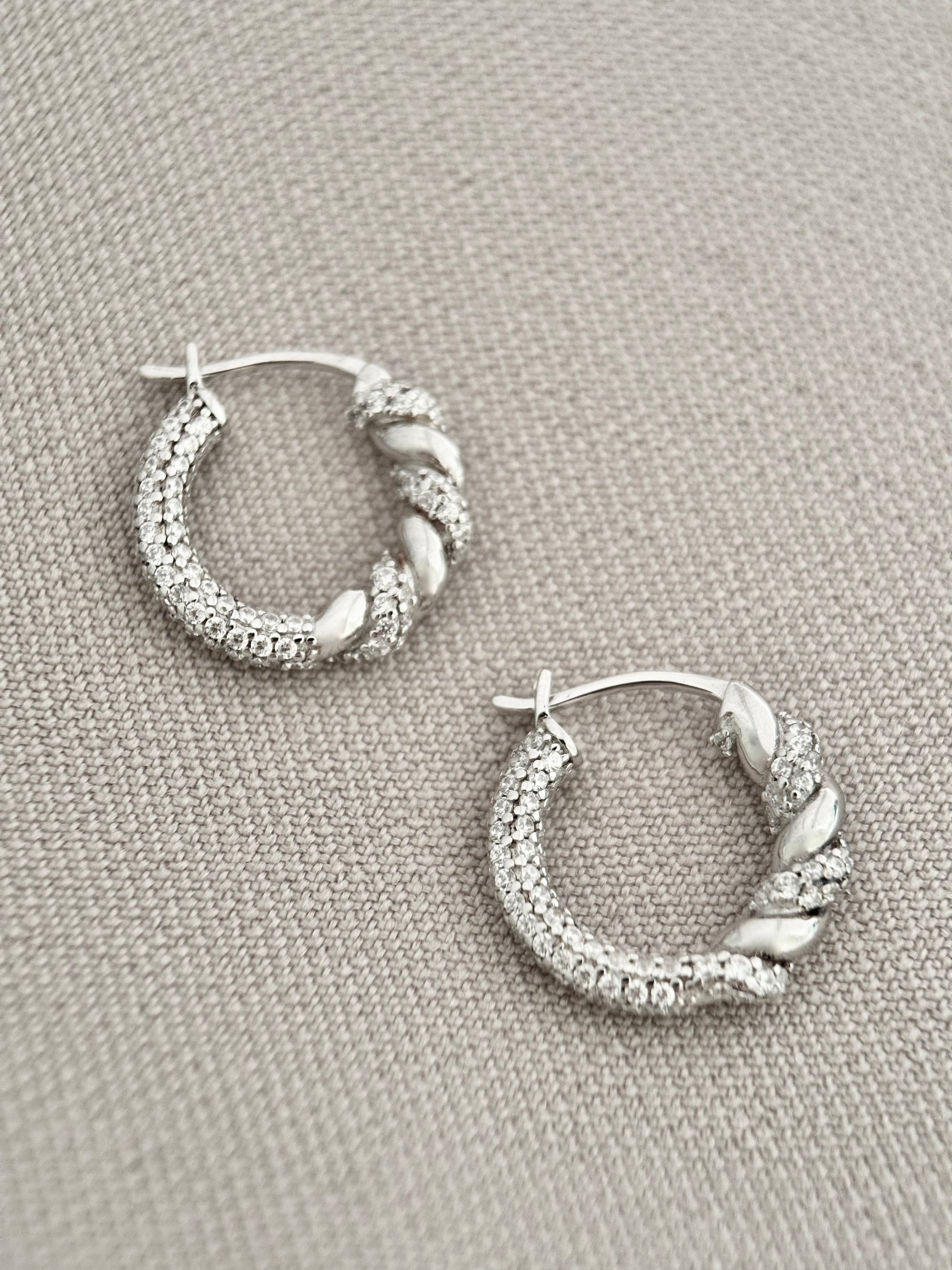 Twist Hoops Earrings