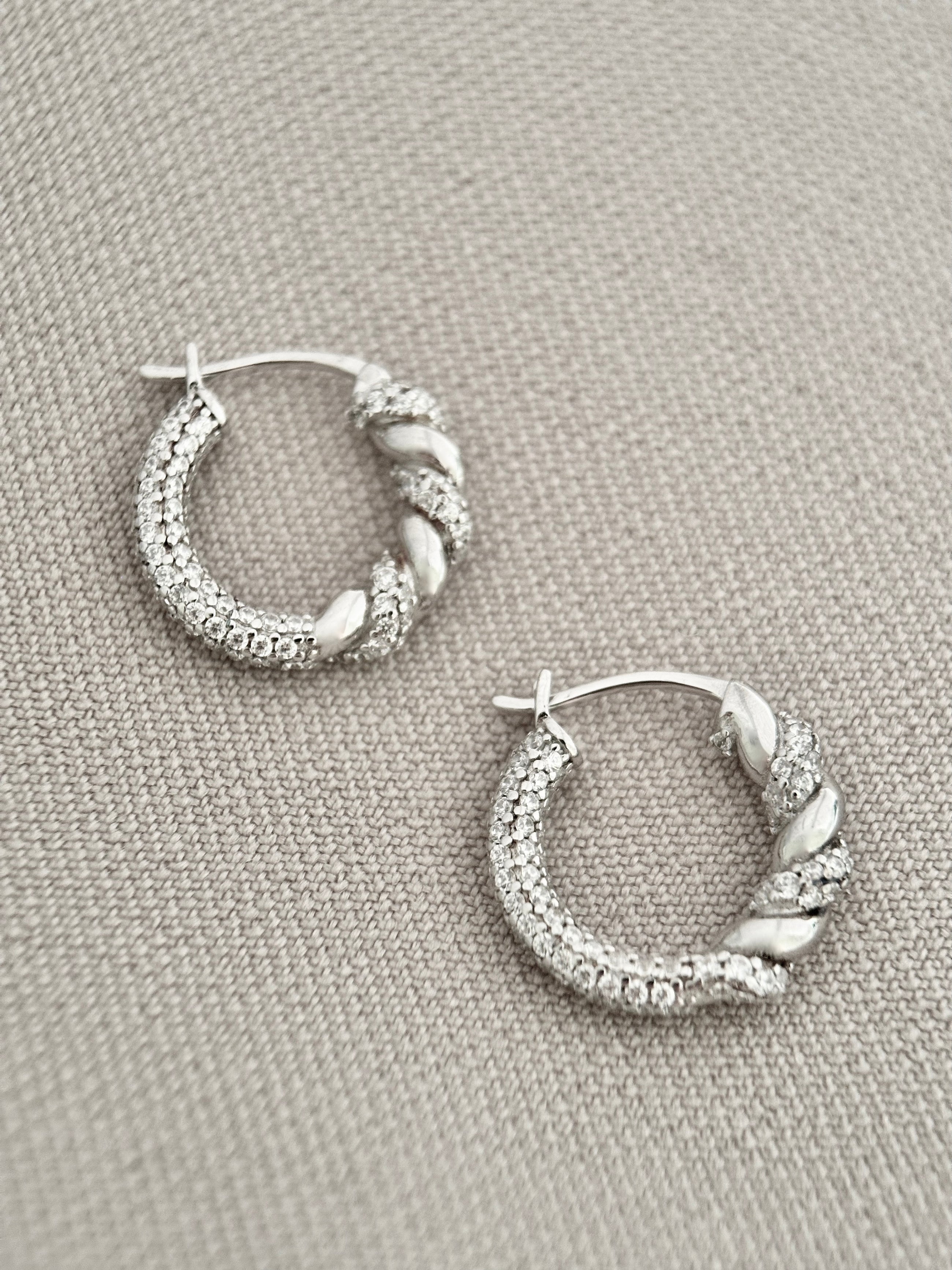 Twist Hoops Earrings