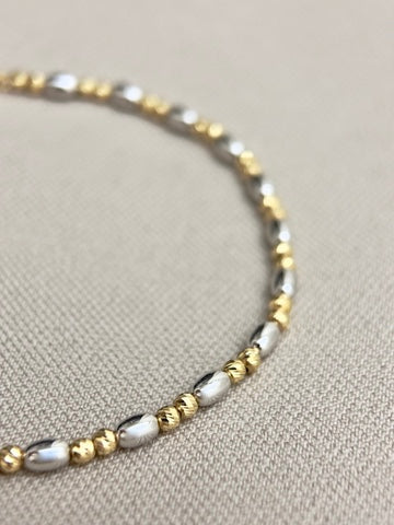 Two Tone Bead Bracelet