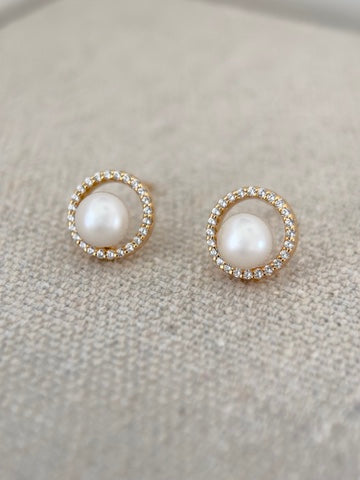 Pearly Halo Earrings