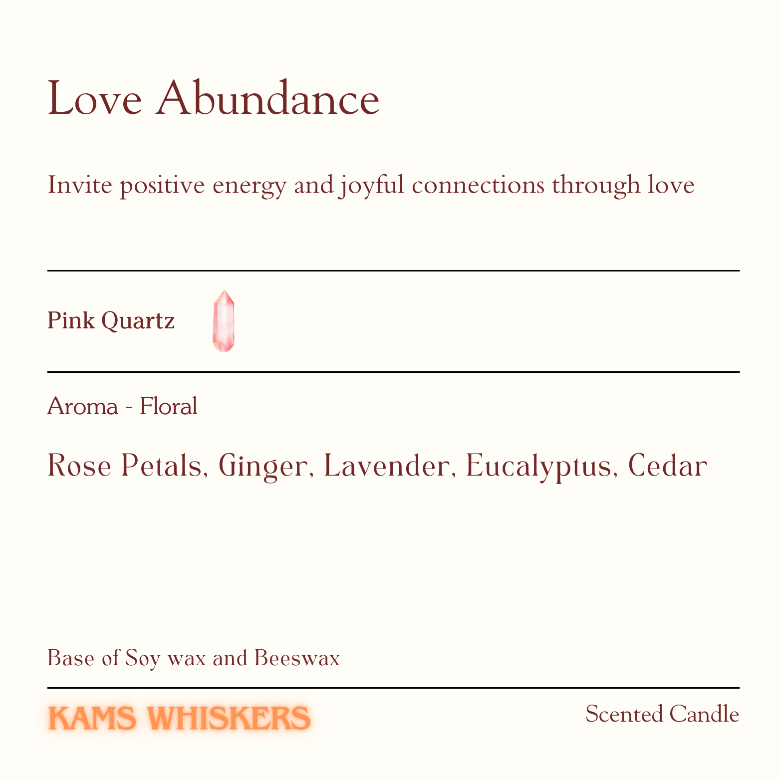 Love Abundance Scented Candle