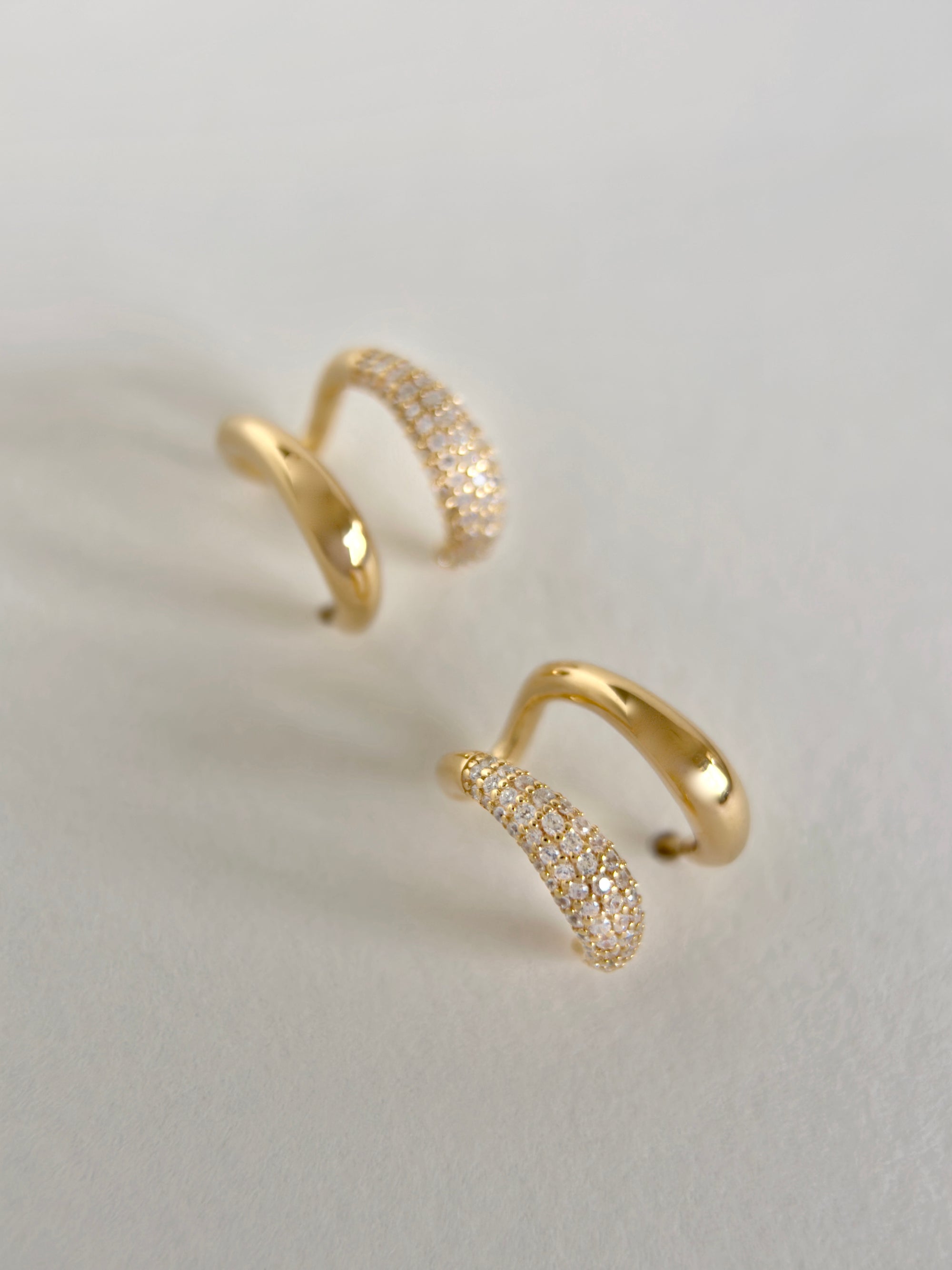 Double Huggie Earrings