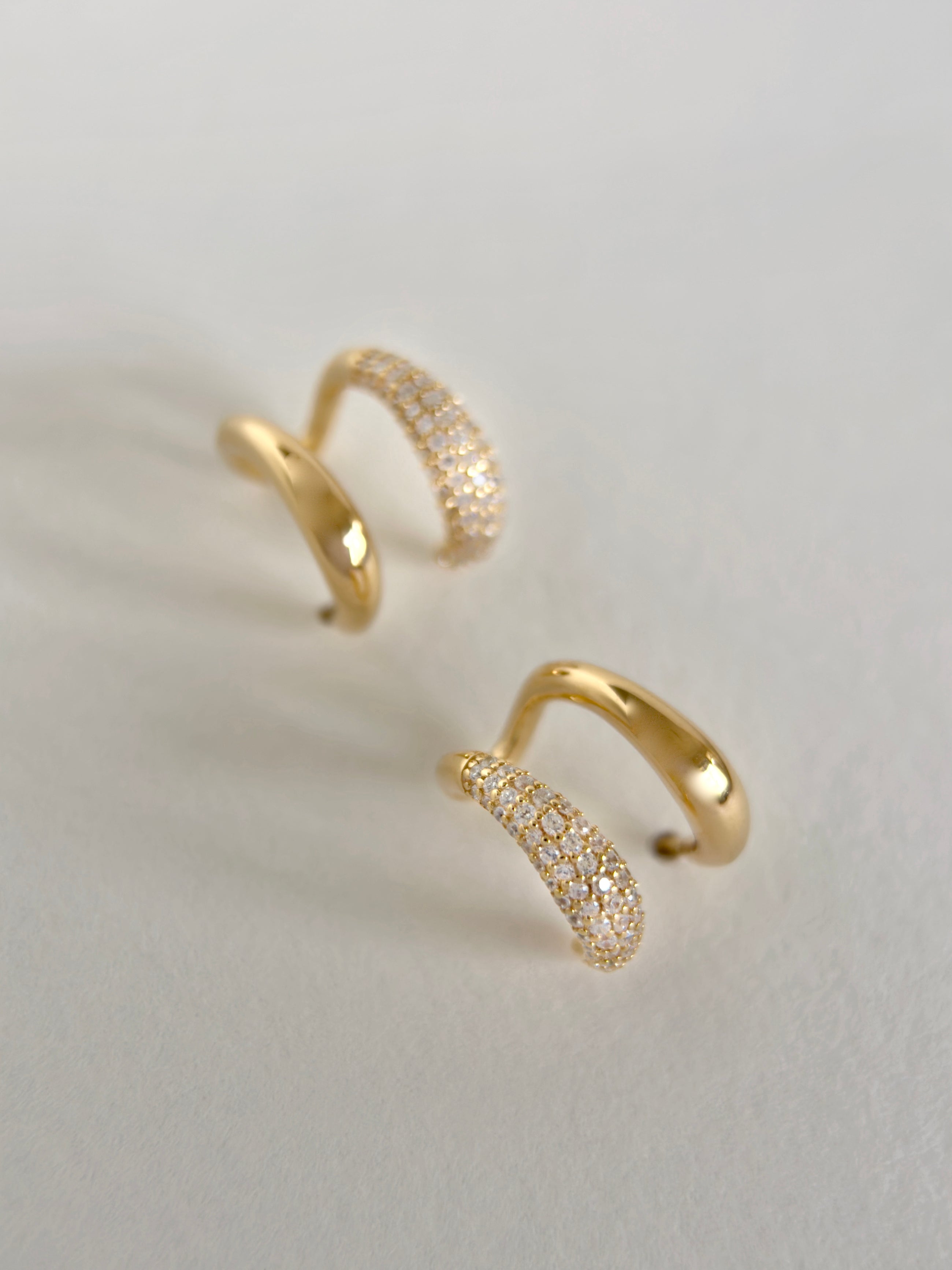 Double Huggie Earrings