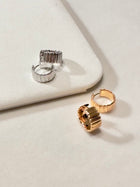 Stripe Huggie Earrings