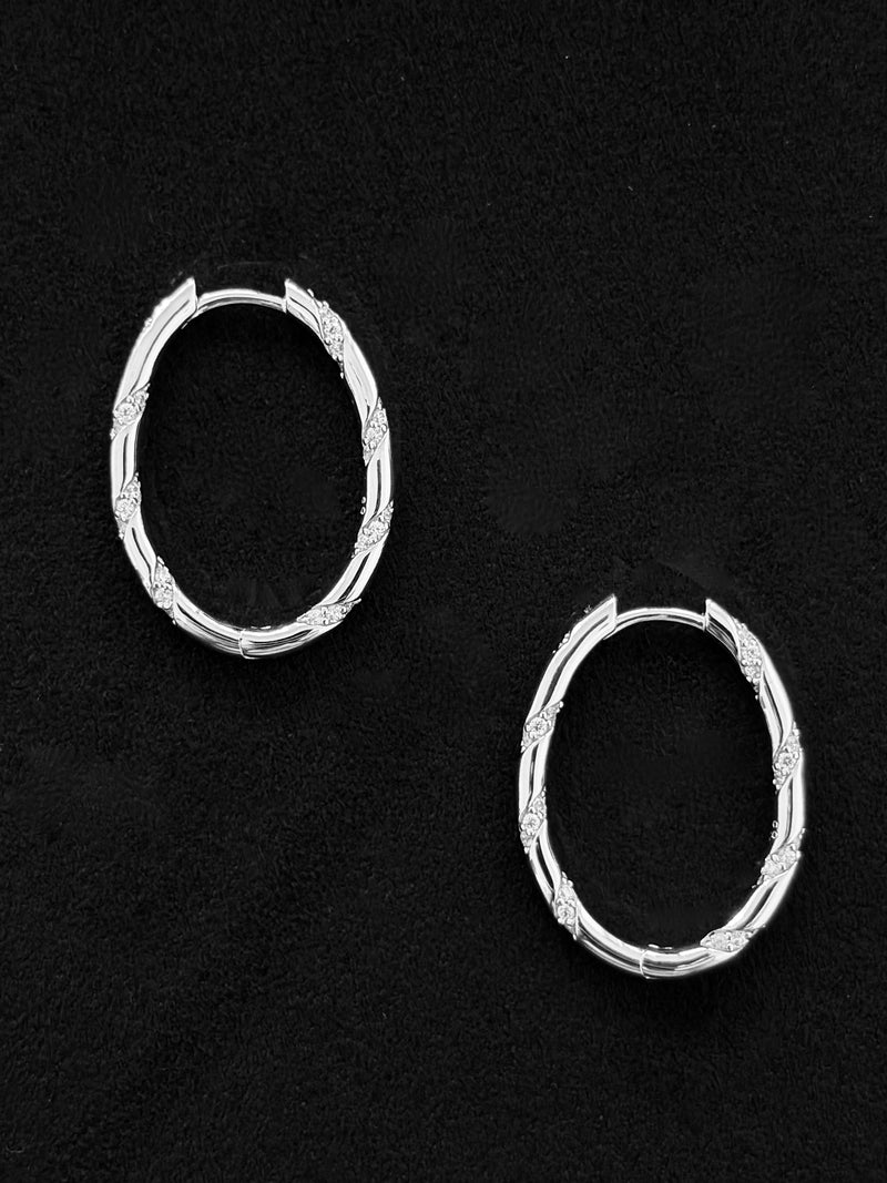 Infinite Oval Hoop Earrings