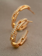 Chain Hoops Earrings
