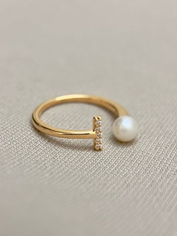 Pearl Open Ring