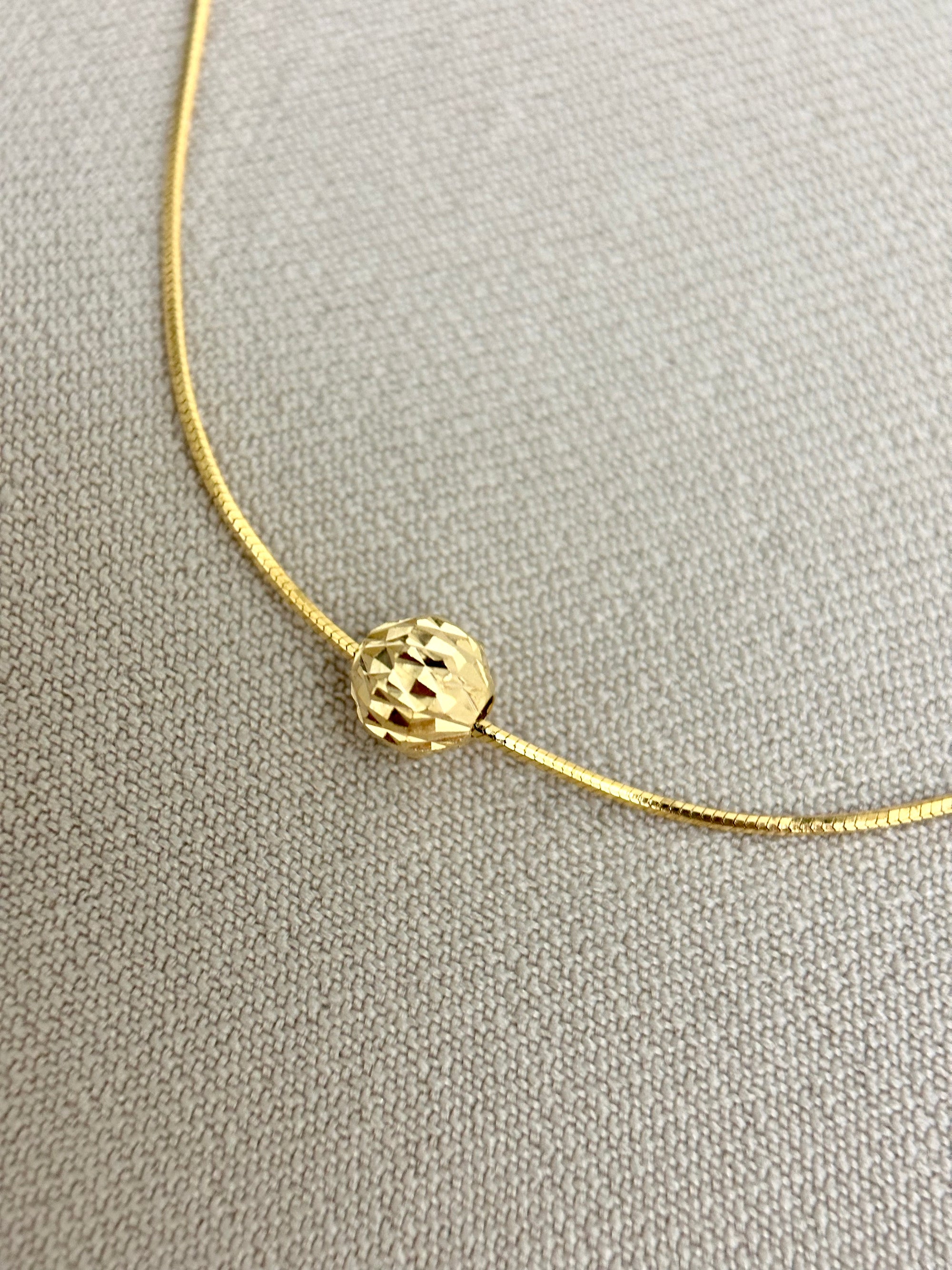 Goldie Sphere Pendent Necklace