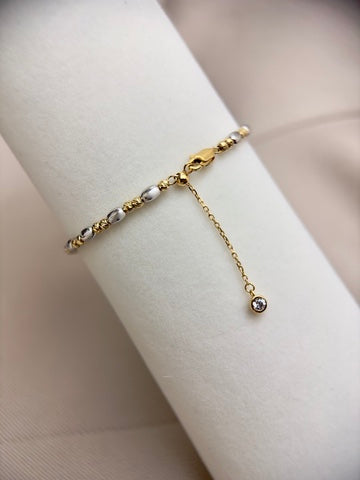 Two Tone Bead Bracelet