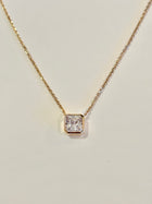 Bezel Pendant Necklace