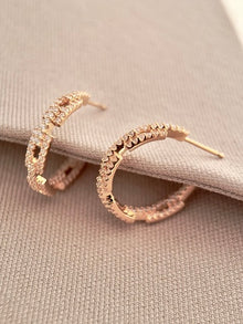 Chain Hoops Earrings