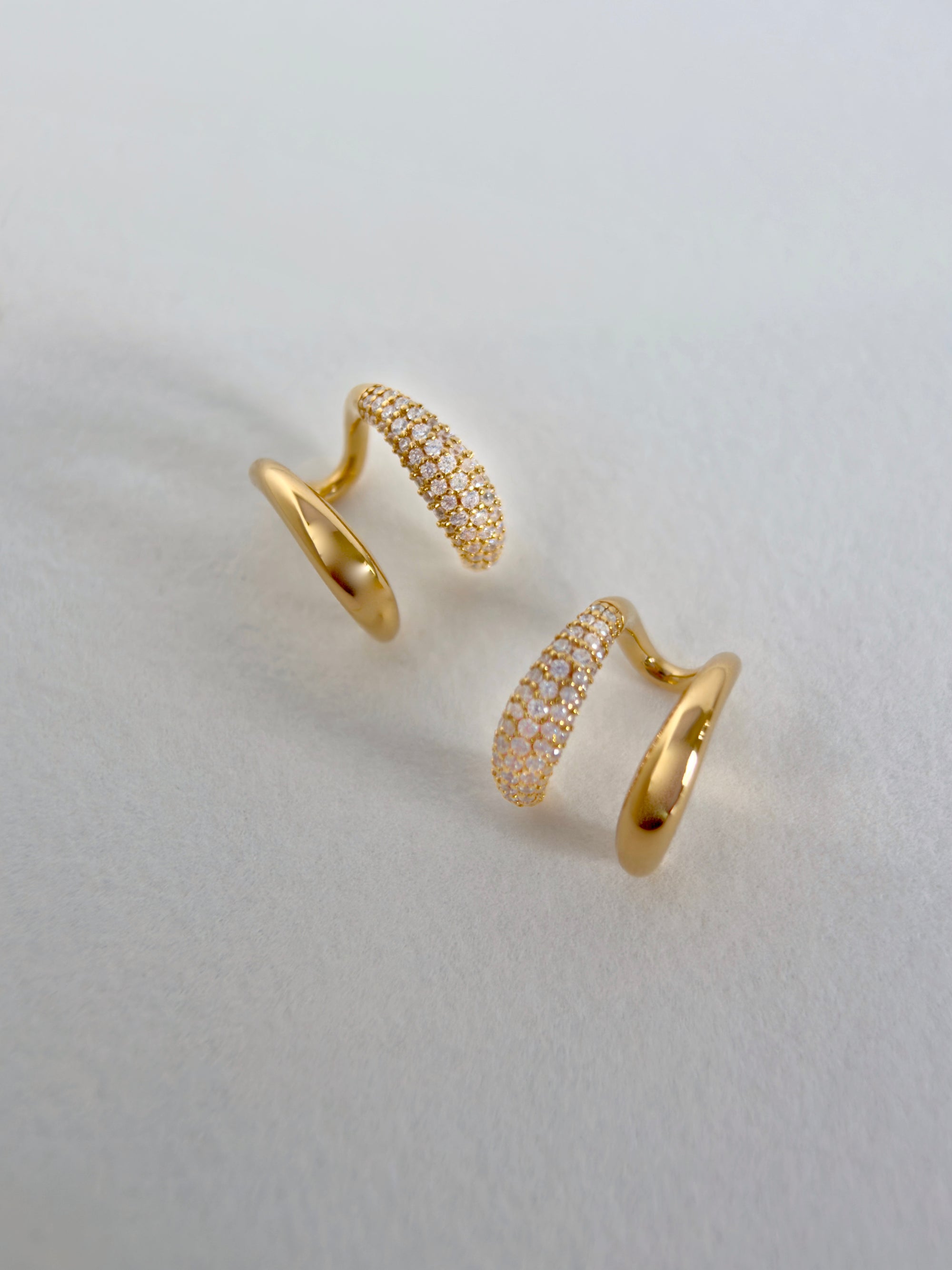 Double Huggie Earrings