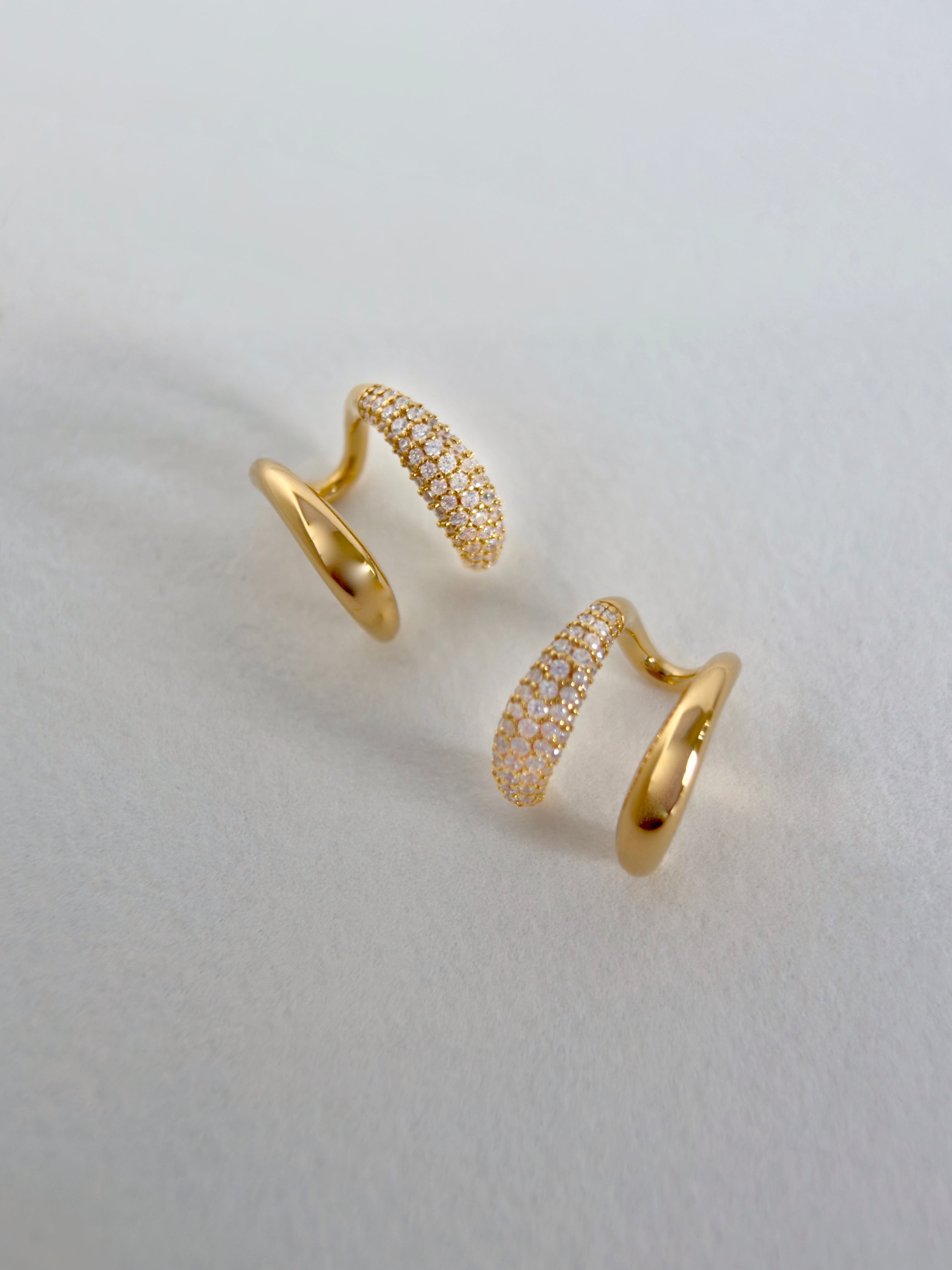 Double Huggie Earrings