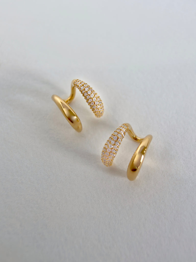 Double Huggie Earrings