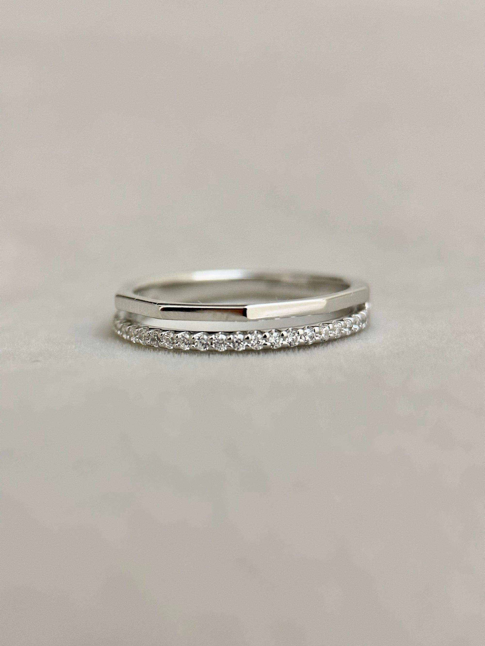 Eternity Double-layer Ring