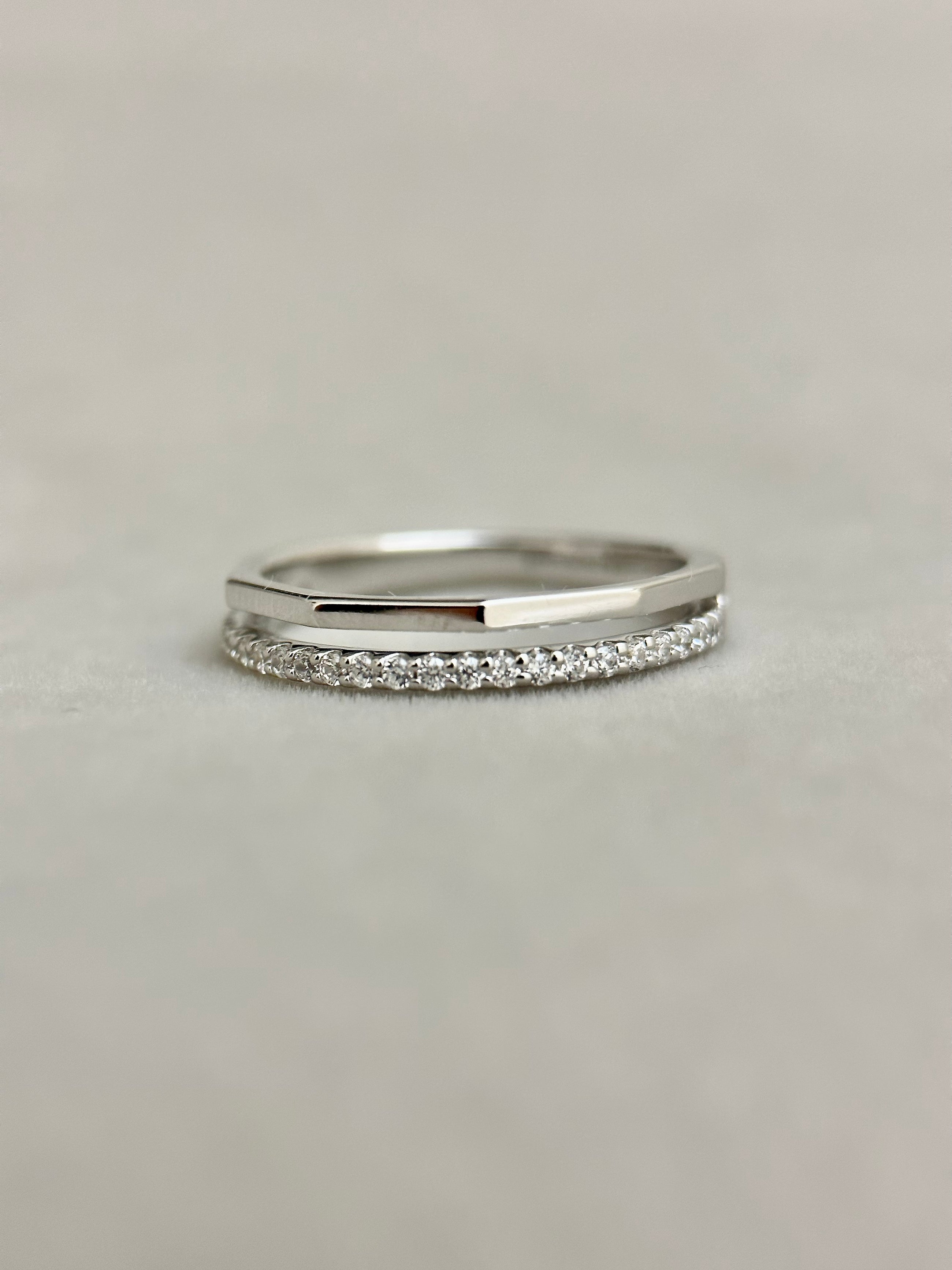 Eternity Double-layer Ring