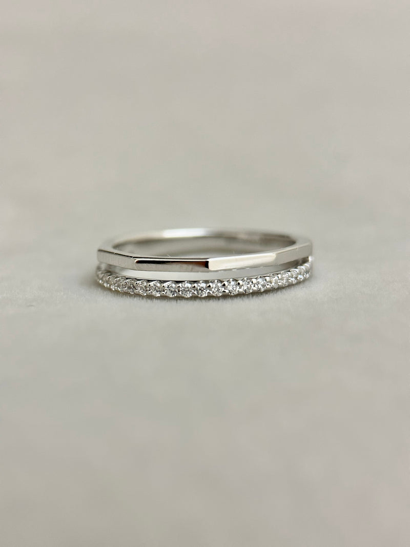 Eternity Double-layer Ring