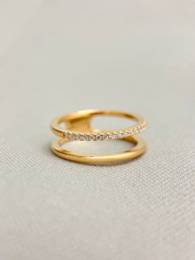 Fine Line Double-layer Ring