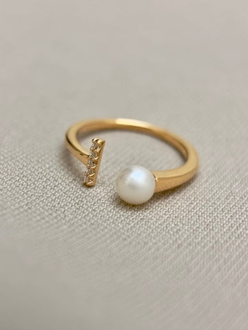 Pearl Open Ring