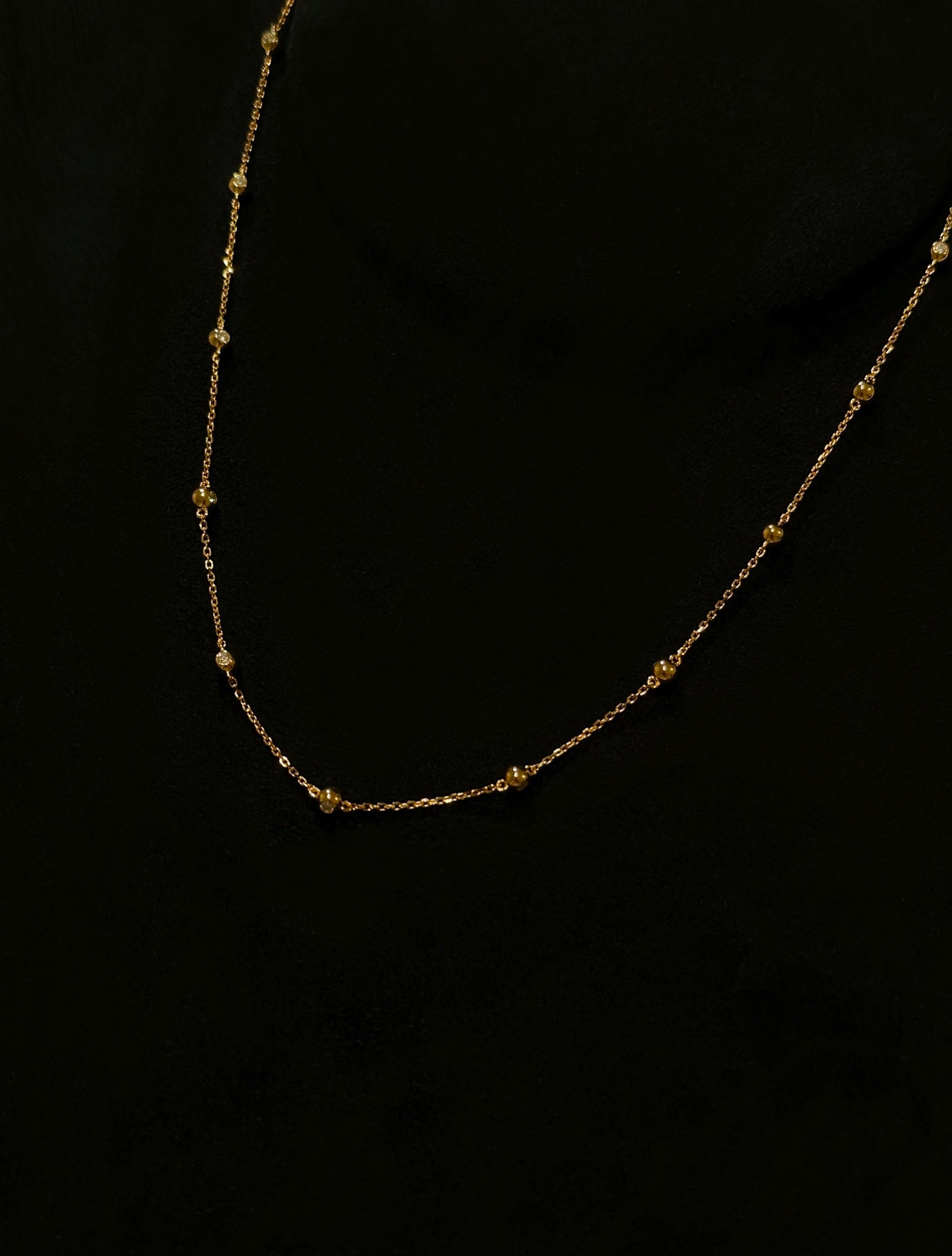 Spheres Drop Chain Necklace