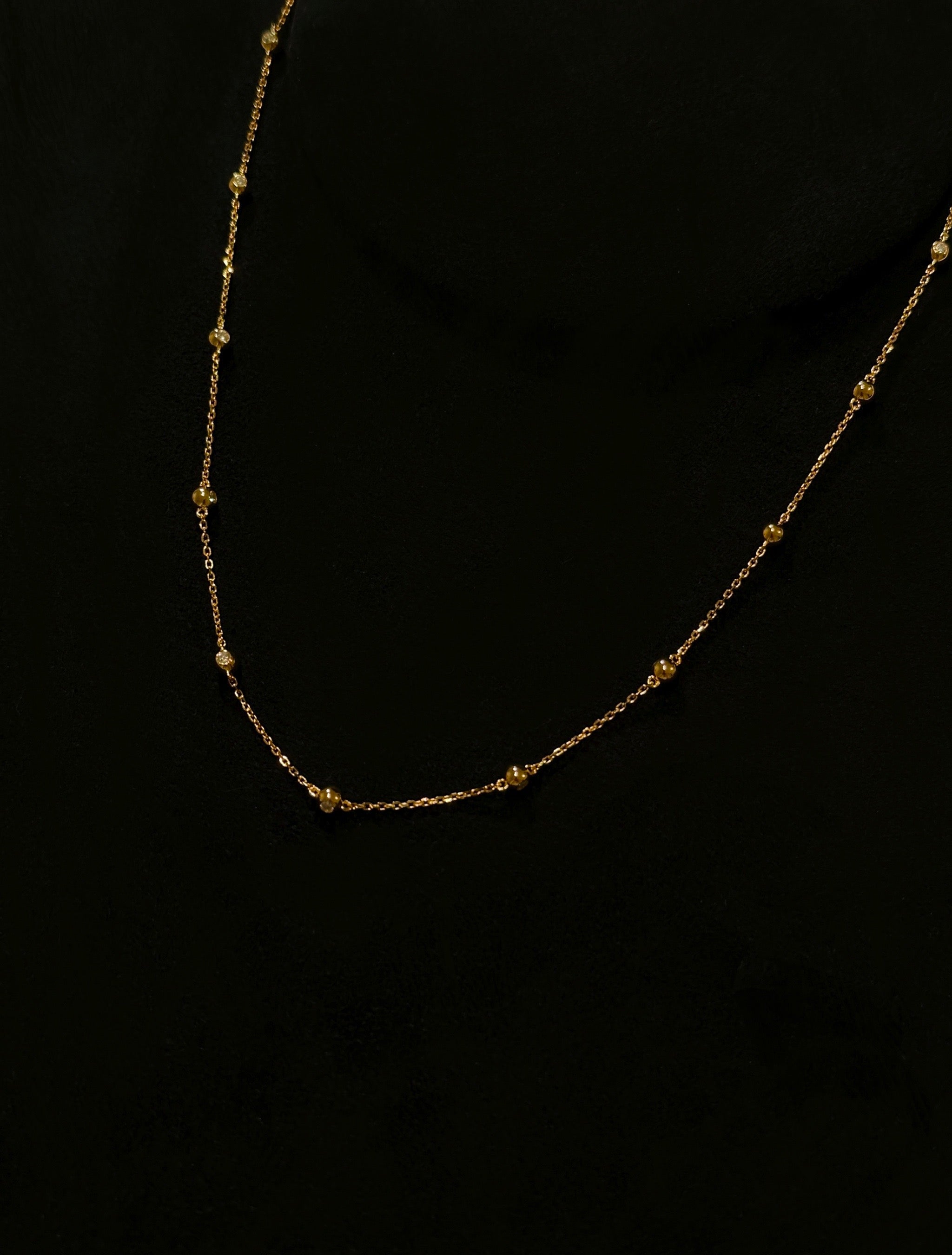 Spheres Drop Chain Necklace