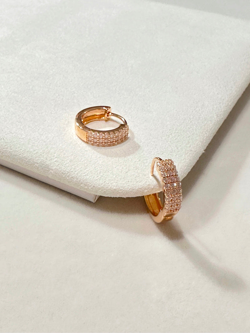 Pavé Hoop Earrings