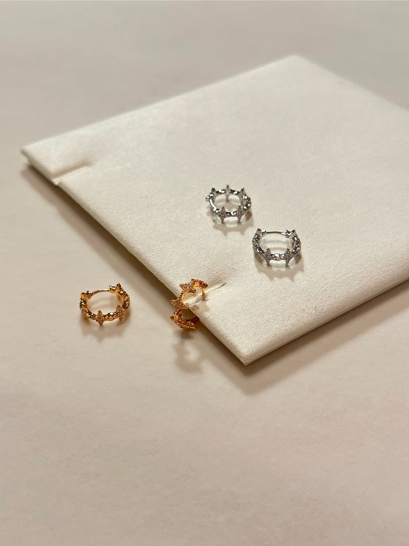 Star cluster earrings