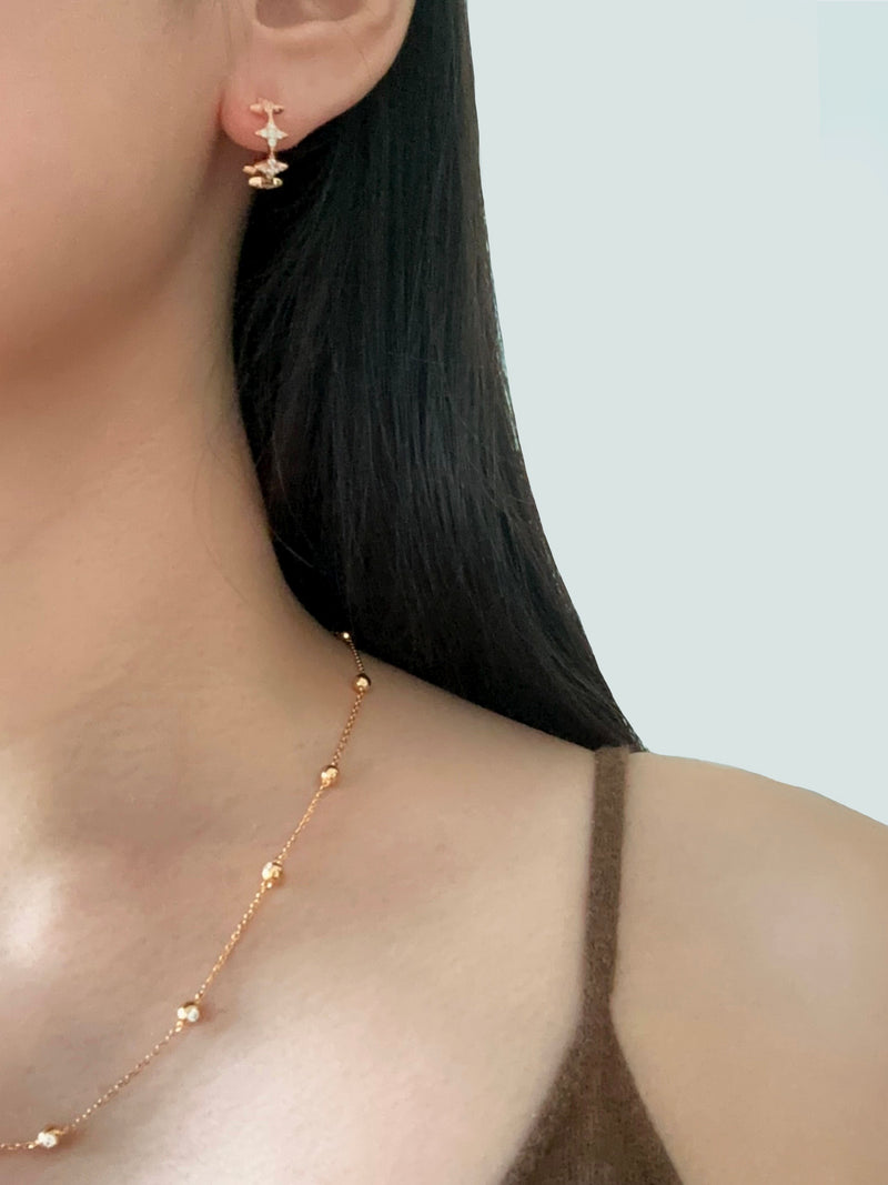 Star cluster earrings