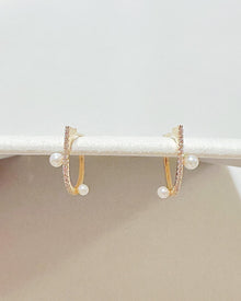 Radiant Twin Pearl Earrings
